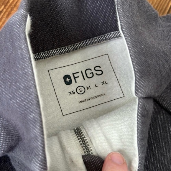 Figs Color Block Neoprene Limited Edition 1/4 Zip Sweatshirt Jacket Small - Picture 2 of 6